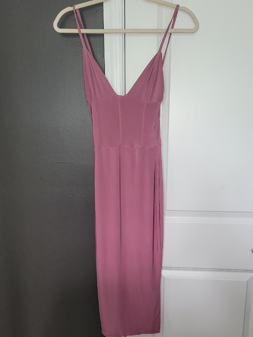 PrettyLittleThing Rose Pink Midi Cami Dress